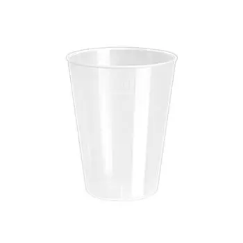 375 Стакан питьевой многоразовый 0,2 л полипропилен «Люкс» – прозрачный SWS