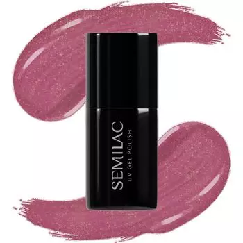 377 УФ-лак для ногтей Hybrid Semilac Shimmer Stone Ruby Semilac, 7 ml