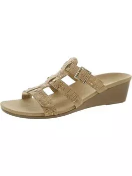 381 Radia женские босоножки с открытым носком на танкетке Vionic, цвет gold cork