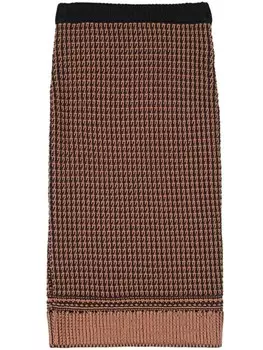 3.1 Phillip Lim двухцветная трикотажная юбка