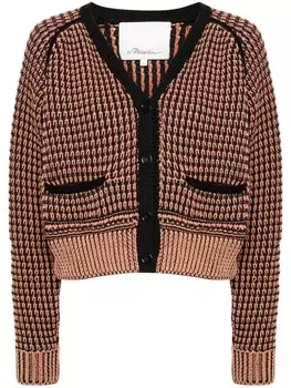 3.1 Phillip Lim двухцветный укороченный кардиган