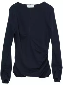 3.1 Phillip Lim футболка с драпировкой, синий