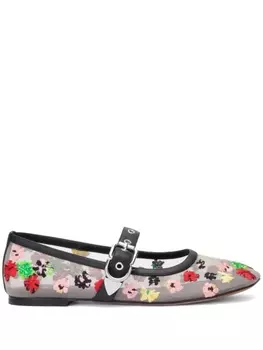 3.1 Phillip Lim сетчатые балетки ID Flowerworks, нейтральный цвет