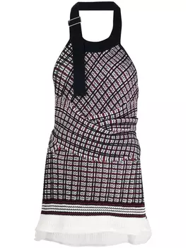 3.1 Phillip Lim топ с вырезом халтер, синий