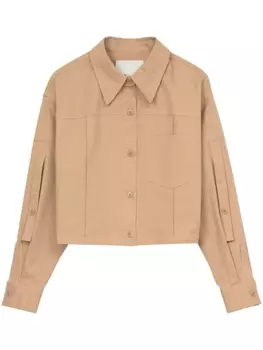3.1 Phillip Lim укороченная куртка-рубашка, нейтральный цвет