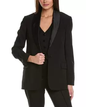 3.1 Пиджак с шалевым лацканом Phillip Lim из смесовой шерсти 3.1 Phillip Lim, черный