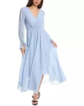 3.1 Платье-макси с расклешенным лифом Phillip Lim 3.1 Phillip Lim, синий