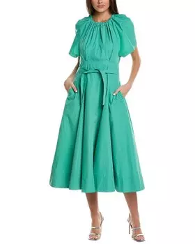 3.1 Платье миди «Божья коровка» от Phillip Lim 3.1 Phillip Lim, зеленый