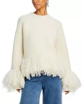 3.1 Свитер с бахромой Phillip Lim 3.1 Phillip Lim, слоновая кость/кремовый