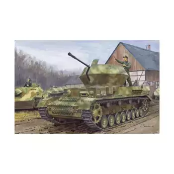 3,7-см FlaK 43 Flaakpanzer IV "Ostwind" с Zimmerit, Dragon Models - '39 to '45 Series - Germany (1:35)