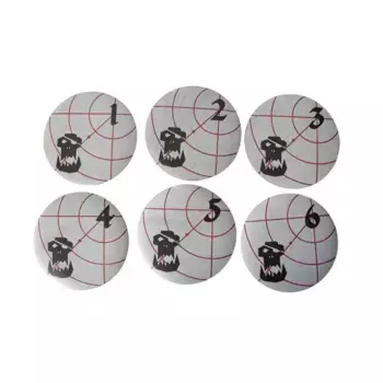 3-дюймовые области целей Зеленой Орды, Gaming Accessories - Warhammer (Bandua Wargames)