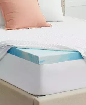 3-дюймовый гелевой наматрасник из пены с эффектом памяти, California King Sealy, синий