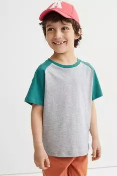 3 футболки из хлопка в стиле колор-блок H&amp;M, белый/блочный