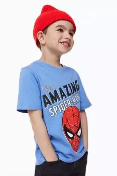 3 футболки с принтом H&M Marvel Comics, синий