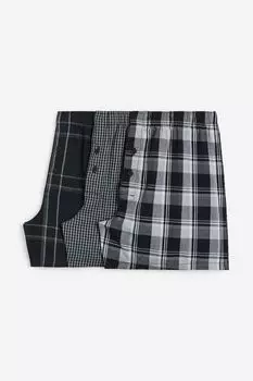 3-х хлопковые боксеры-шорты H&M