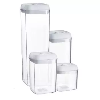 3 контейнера для хранения продуктов с защелкой, кухонная кладовая, 1,2 литра Argon