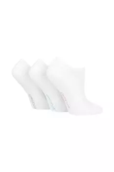 3 пары бамбуковых носков с полумягкой тканью «не для показа» SOCKSHOP, белый