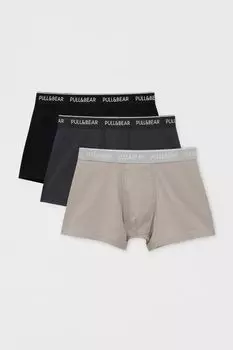 3 пары базовых боксеров PULL&amp;BEAR