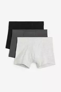 3 пары боксеров H&M, черный