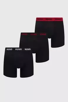 3 пары боксеров Hugo, черный