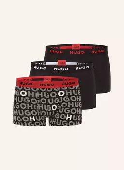 3 пары боксеров Hugo, черный