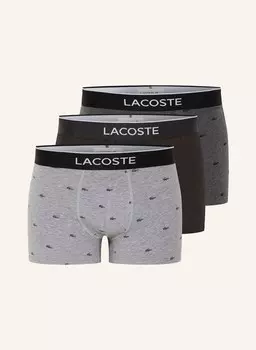 3 пары боксеров Lacoste, серый