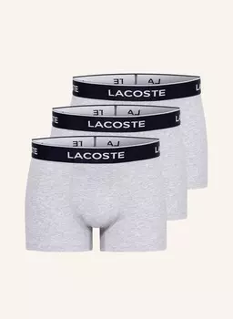 3 пары боксеров Lacoste, серый