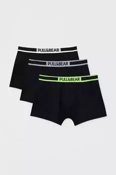 3 пары боксеров на поясе с логотипом PULL&amp;BEAR