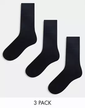 3 пары черных носков с логотипом GANT