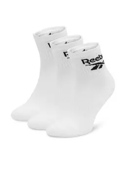 3 пары длинных носков Reebok, белый