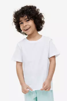 3 пары футболок H&M, белый