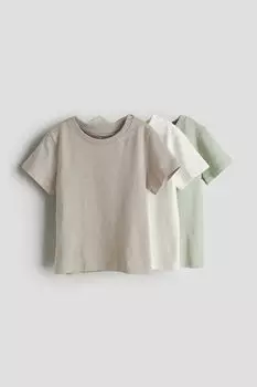 3 пары футболок H&M, черный