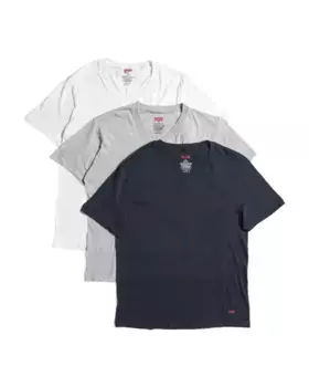 3 пары футболок с V-образным вырезом Levis, цвет Multi