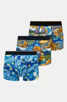 3 пары хлопковых боксеров Medicine, мультиколор
