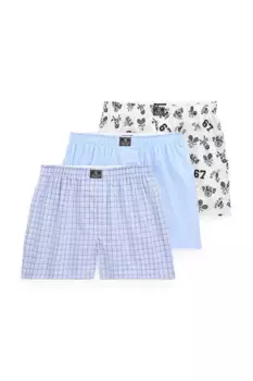 3 пары хлопковых боксеров Polo Ralph Lauren, синий