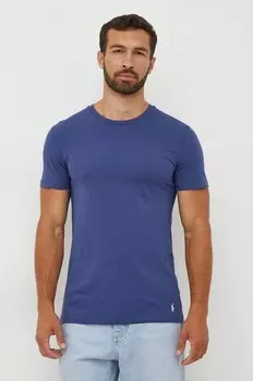 3 пары хлопковых футболок Polo Ralph Lauren, синий