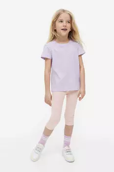 3 пары хлопковых леггинсов H&M, черный