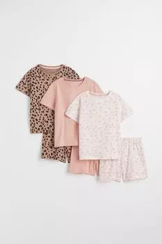 3 пары хлопковых пижам H&amp;M