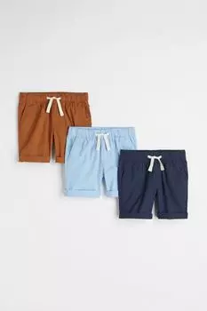 3 пары хлопковых шорт H&amp;M