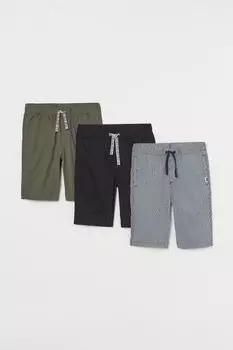 3 пары хлопковых шорт H&amp;M