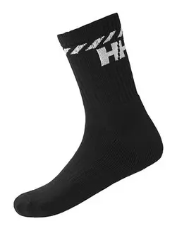 3 пары хлопковых спортивных носков Helly Hansen, черный