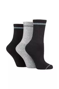 3 пары модных спортивных носков из 100% переработанного хлопка SOCKSHOP TORE, черный