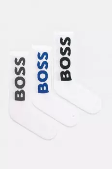 3 пары носков Boss, белый