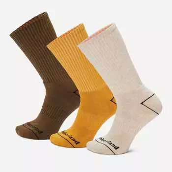 3 пары носков Bowden Crew Timberland, темно-оливковый