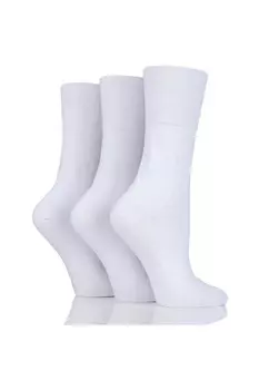 3 пары носков для диабетиков Footnurse с мягким захватом SOCKSHOP Iomi, белый