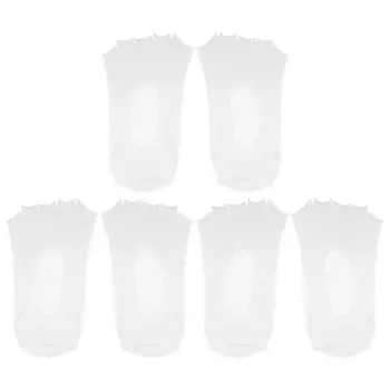 3 пары носков для йоги, носки с пятью пальцами, балетные носки для пилатеса Barre для женщин, розово-красные Unique Bargains, белый