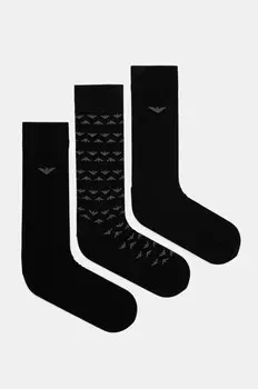 3 пары носков Emporio Armani Underwear, черный