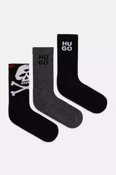 3 пары носков Hugo, черный