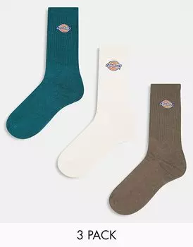 3 пары носков valley grove crew в нейтральном многоцветном цвете Dickies