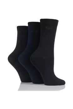 3 пары однотонных, полосатых и узорчатых хлопчатобумажных носков со связанными пальцами ELLE, мультиколор